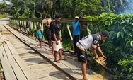 Pemkab Dharmasraya Perbaiki Jembatan Mamora, Akses Warga dan Angkutan Hasil Pertanian Kembali Aman