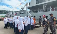 Dari Ruang Kendali hingga Geladak, Pelajar Padang Belajar Dunia Kemaritiman di KRI Teluk Kendari