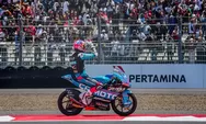 Momen Máximo Quiles Rayakan Kemenangan Moto3 2026 di Sirkuit Mandalika