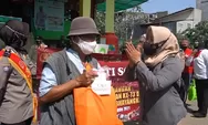 HUT Polwan Ke 73, Polisi Cantik Polres Bogor Berbagi Bingkisan Sembako