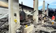 Selidiki Kebakaran Pabrik Kacang Shanghai Gangsar Tulungagung,  Polisi  Turunkan Tim Labfor Polda Jawa Timur