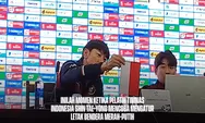 Unik! Coach Shin Tae-Yong Mencoba Membetulkan Posisi Bendera Indonesia Terbalik Saat Pers SEA Games 2021