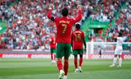 Portugal Vs Swiss, Cristiano Ronaldo Cetak Brace