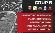 Jadwal Lengkap Grup B Piala Presiden 2022 dengan Tuan Rumah Borneo FC