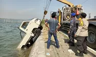 Sopir Masih Belajar Setir, Mobil Pick Up Ini Terjun Bebas ke Laut Dekat Pelabuhan Kendal