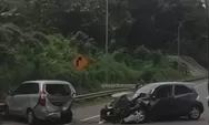 BREAKING NEWS Kecelakaan Tol Krapyak Semarang Mobil vs Mobil hingga Hancur