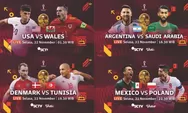 Jadwal Siaran Langsung Piala Dunia SCTV Hari Ini, Belanda Siap Taklukkan Senegal, Inggris Bisa Bungkam Iran?