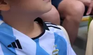 Rafathar Sedih Argentina Keok Dibantai Arab Saudi, Lihat Lionel Messi Jadi Obat 
