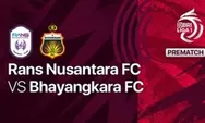 LINK LIVE STREAMING Rans Nusantara FC vs Bhayangkara FC di BRI Liga 1 2022, Gratis via Indosiar Klik di Sini