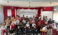 Rayakan Ultah PT Angkasa Pura, Bandara Ahmad Yani Bagi Alat Musik ke SLB