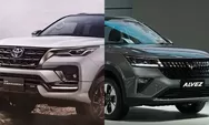 Adu Spek Toyota Fortuner 2023 vs Wuling Alvez SUV Terbaru, Harga Selisih 200 Jutaan Sama-sama MEWAH