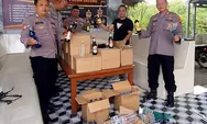Ribuan Petasan dan Ratusan Botol Miras Diamankan Polisi saat Razia di Ketanggungan Brebes