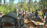 Desa Sompang Kolang Kuncurkan Dana 260 Juta Bangun Jalan Redek - Lawi