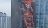 Gedung K Link Tower di Jakarta Terbakar, 2 Orang Terluka