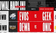 HASIL AKHIR EVOS Legends vs Geek Fam MPL ID S12 Jumat 28 Juli 2023, Pantau di Sini Pemenangnya