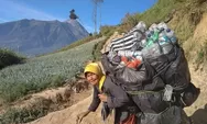 Mbah Bingah Bawa Turun Sampah 40 Kg Per Hari dari Gunung Merbabu