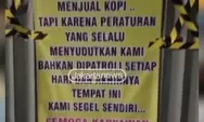 Video Viral! Sering Dirazia Satpol PP, Pengusaha di Jakarta Segel Sendiri Kedai Kopinya