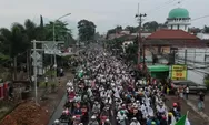 Jelang Ramadhan, Puluhan Ribu  Jama'ah Majlis Burdah Padati Jalan Raya Bogor