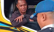 Puluhan Truk Terjaring Razia Jam Operasional di Sepanjang Pantura Kendal