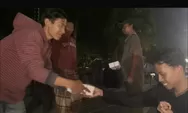 Usai Aksi dan Audiensi, BEM Kendal Bagikan Nasi Kotak untuk Warga di Alun-Alun