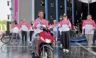 Stadion Kendal Bergemuruh, Ribuan Warga Ikuti Fun Bike dan Senam Bersama