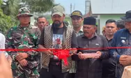 Bupati Al- Farlaky Resmikan Jembatan Bailey yang Dibangun TNI di Nurussalam