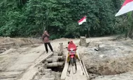 Perbaiki Jembatan Darurat di Gunung Putus, Muspika Peunaron Berlakukan Buka - Tutup