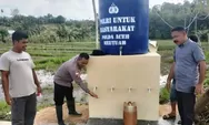 Pedulian Pascabencana, Polres Aceh Timur Kembali Bangun Fasilitas Air Bersih untuk Warga Peureulak