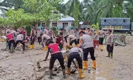 Polri Hadir, Polres Aceh Timur Bersama BKO Brimob Pulihkan Fasilitas Pendidikan di MIN 15 Aceh Timur Pasca Banjir