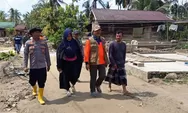 Kapolsek Simpang Jernih Dampingi Tim BNPB Tinjau Lokasi Huntara