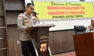 Wakapolres Aceh Timur Menutup Pengabdian Masyarakat Mahasiswa STIK Lemdiklat Polri Angkatan 83 WPS Tahun 2026