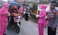 Berbagi di Bulan Suci, Polsek Serbajadi dan Bhayangkari Bagikan Takjil