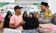 Ramadhan Jadi Momentum Berbagi, Kapolres Aceh Timur Bantu Warga Huntara Idi