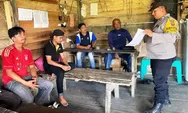 Edukasi Warga, Bhabinkamtibmas Polsek Simpang Jernih Sampaikan Aturan Pengangkutan Kayu