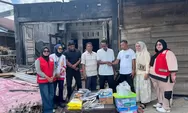 PMI Aceh Timur Salurkan Bantuan Masa Panik Korban Kebakaran di Blang Bitra