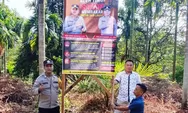 Polsek Simpang Jernih Perkuat Pencegahan Karhutla Lewat Pemasangan Imbauan