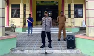 "Saweu Sikula" Kanitbhabinkamtibmas Satbinmas Polres Aceh Timur Jadi Pembina Upacara di SMK Negeri 1 Peureulak