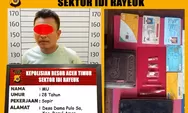 Polsek Idi Rayeuk Amankan Satu Pria Pelaku Penyalahgunaan Narkotika Jenis Sabu