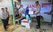 Bansos HUT Bhayangkara Ke-80, Polsek Simpang Jernih Hadir untuk Masyarakat