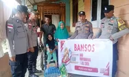 HUT Bhayangkara Ke 80, Polsek Darul Ihsan Sentuh Warga Kurang Mampu Melalui Bansos