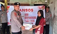 Hari Bhayangkara Ke-80, Polsek Indra Makmu Tebar Kepedulian Lewat Bantuan Sosial