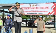 Mengenang Pahlawan, Polres Aceh Timur Maknai Hari Bhayangkara Ke-80 dengan Tabur Bunga