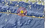 Update Gempa Jember: Magnitudo 6,0, Terjadi di Samudra Hindia