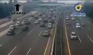 Tol Jagorawi Arah Jakarta Padat, Petugas Terapkan Contraflow