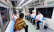 Segini Kecepatan LRT Jabodetabek yang Dinaiki Jokowi Sejauh 9 Km
