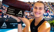 Hasil Final Adelaide International 1: Sabalenka Akhiri Puasa Gelar