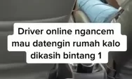 Viral Sopir Taksi Online Ancam Penumpang Jika Diberi Bintang Satu, Begini Kronologinya