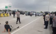 Macet Imbas Demo Blokir Tol Jatikarya