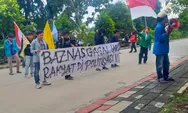 Gelar Demo di Baznas Kota Bekasi, Mahasiswa Jebol Pagar
