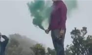 Video Viral Pendaki Nyalakan Bom Asap di Puncak Gunung Gede Pangrango, Pelakunya Siap-siap